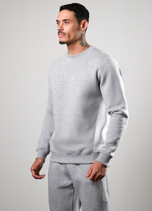 Sweat-shirt de luxe épais et uni à col rond, personnalisé et brodé, style streetwear, pour homme - Product Image 5