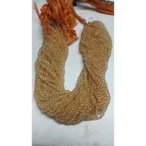 ลูกปัดกลมขนาด3มม. หินสีเหลืองมะนาวธรรมชาติมีความยาว12.50นิ้วสำหรับทำเครื่องประดับแบบทำมือขายส่ง - Product Image 3