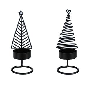 Candelabros decorativos de Navidad para el hogar, candelabro de hierro de Metal negro para cumpleaños, Navidad y otras ocasiones especiales - Product Image 1