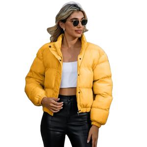 Chaqueta acolchada personalizada para mujer, venta al por mayor, abrigo de invierno acolchado de gran tamaño, ropa de calle informal cálida, prendas de vestir exteriores, fabricante de fábrica OEM - Product Image 3