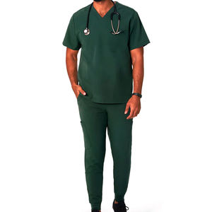 Uniformes médicos de alta calidad para hombres, conjuntos de trajes para hospital y medicina, transpirables, con color, diseño y logotipo personalizados. - Product Image 3