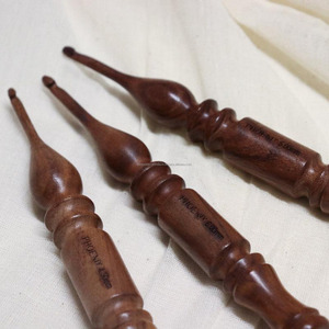 Premium Wooden Crochet Hook <b>Set</b> for Yarn Comfortable Grip Durable Crafting Tools for Professional Use - Product Image 6