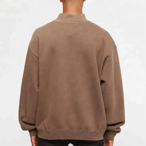 เสื้อสเวตเชิ้ตแฟชั่นคุณภาพสูง ผ้าฝ้ายฟลีซ 100% เนื้อหนา ทรงปกติ คอเต่าสูงแบบปลอม พิมพ์ลาย กันลม เป็นมิตรกับสิ่งแวดล้อม - Product Image 6