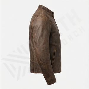 Veste de moto en cuir véritable pour homme de qualité supérieure, nouvelle arrivée, vestes de moto d'hiver, protections amovibles, personnalisables - Product Image 3