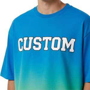 Camiseta Oversize de Diseñador para Hombre, Logotipo Personalizado, Algodón, Tallas Grandes, Ropa Urbana, Venta al Por Mayor - Product Image 5