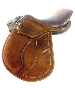 Silla de Montar Inglesa de Cuero Genuino de Lujo, Hecha a Mano, Premium, Cómoda, Duradera, Asiento Suave, Equipo Ecuestre - Product Image 1