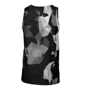 Camiseta sin mangas transpirable de secado rápido al por mayor para hombre, camisetas sin mangas de poliéster y LICRA para entrenamiento de verano, camisetas de talla grande para gimnasio y correr - Product Image 2