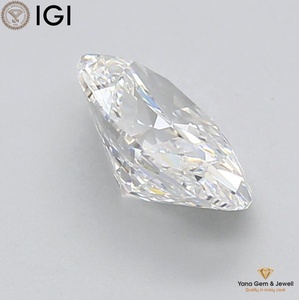 Magnifique bijou central, diamant de laboratoire CVD certifié IGI, 2,50 carats, pureté VVS1, couleur D, taille ovale - Product Image 6