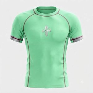 Nuevo Diseño de Cuello Redondo para Camiseta de Rashguard de MMA con Material de Spandex/Poliéster, Impresión por Sublimación, Logotipo Personalizado por RIVIAN ATLANTIC - Product Image 2
