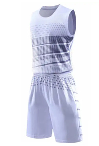 Uniforme de basket-ball personnalisable de haute qualité, 100% polyester, noms et numéros d'équipe personnalisés, logo sur le devant, prix bas, uniforme d'équipe - Product Image 6