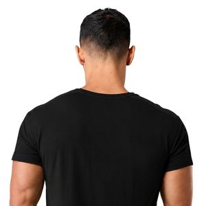 <b>Men's</b> Black <b>Muscle</b> Fit <b>T</b> <b>Shirt</b> Lightweight Cotton Athletic Crew Neck Gym Workout Casual Sportswear Apparel - Product Image 5