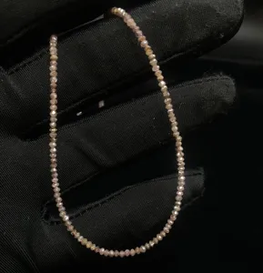 100% Natural Rare <b>Red</b> Diamonds Rondelle Stone <b>Beads</b> 1.8-2.4mm Handmade for Personalized Jewelry Making Wholesale supplies - Product Image 3
