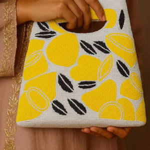 Sac à main de luxe traditionnel indien, multicolore, orné de perles en verre de cristal, artisanat durable, accessoires de mode haut de gamme - Product Image 6