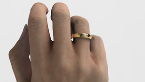 Bague de mariage de luxe en or 18 carats avec diamant en forme de poire serti en clos, ajustement confortable, incrustation en forme de larme, bijoux fins pour hommes et femmes - Product Image 6