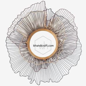 Espejo de Pared Metálico, Diseño Moderno Hecho a Mano, Iluminación sin Electricidad, Ecológico, Decorativo, con Marco, para Baño, Ramadán - Product Image 6