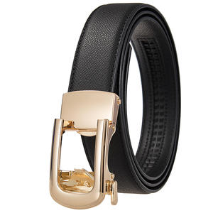 Cinturones Automáticos de Doble Anillo con Hebilla Dorada de 31MM para Mujer, Cinturón de Cuero Genuino con Trinquete para Hombre, Cinturón de Fábrica con Logotipo Personalizado - Product Image 5