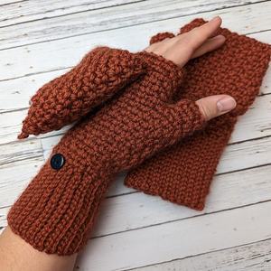 Winter <b>Gloves</b> _ <b>Fingerless</b> <b>Gloves</b> Crochet Winter <b>Gloves</b> - Product Image 3