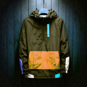 New Men's Breathable Jacket For Men Spring And Autumn Zipper Hooded Windbreaker Long-sleeved Custom Design Windbreaker - Product Image 5