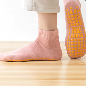 Custom Disposable Non-Slip <b>Trampoline</b> Grip Men's 100% Cotton Anti-Bacterial Quick Dry Spring Sports Socks - Product Image 3