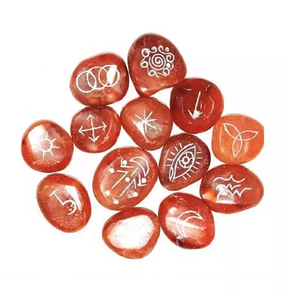 Alta calidad Karuna Red Cornelian Shape Stone 13 piezas Karuna Set Natural Healing Crystal Gemstone Karuna Set al por mayor - Product Image 2