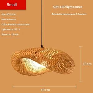 Lampe suspendue en bambou, lampe suspendue tissée naturelle pour l'éclairage des hôtels et des restaurants, fournisseur en gros - Product Image 3