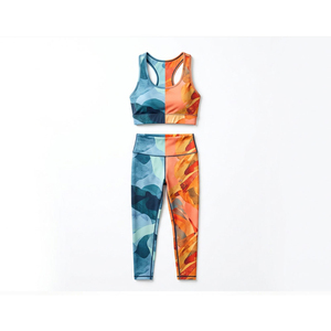 Best Low Price OEM Workout Women <b>Yoga</b> Sets Solid Pattern Reversible Plus Size Breathable Eco-Friendly Quick Dry Seamless Custom - Product Image 2