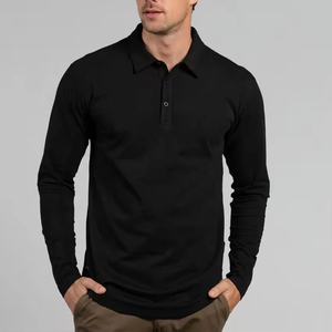 Empresa de fabricación de polos de alta calidad, logotipo personalizado, ropa de golf de manga larga, polos para hombre, polos de golf para adultos - Product Image 1