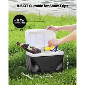 Borsa frigo portatile isolata da 8,5 QT con stampa leopardata, maniglie resistenti e materiale rigido leggero - Product Image 2