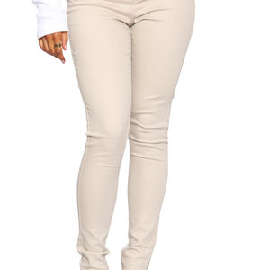 Jeans de Pierna Recta para Mujer, Cintura Alta, Ajustados, Casuales, Transpirables, 100% Algodón, Alta Calidad, Venta al Por Mayor, OEM - Product Image 1