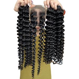 Venta al por mayor de pelo camboyano donante Raw -1 más alta calidad Virgen Remy trama paquete estilo ondulado extensiones de cabello humano - Product Image 5