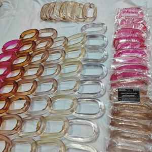 โซ่เรซิ่นใสหลากสีขนาดใหญ่สำหรับตกแต่งผนัง งาน DIY ฉากกั้นห้อง - Product Image 1