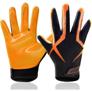 Customized <b>Sport</b> <b>Gloves</b> Sticky Grip Breathable Fabric Lightweight Support Kids American Football <b>Gloves</b> Custom Receiver <b>Gloves</b> - Product Image 1