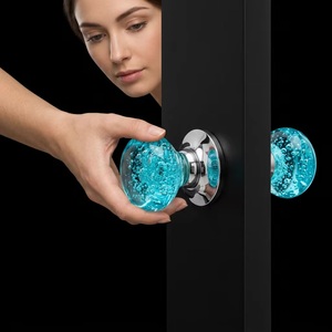 Boutons de meuble ronds en céramique avec motif bouton, écologiques et durables, pour commodes et bars à domicile - Product Image 1