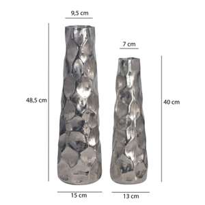 Vase de table moderne en métal avec motif diamant, fait main, pour décoration intérieure - Product Image 1