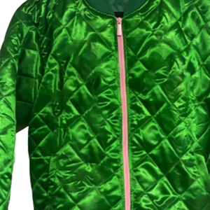 Chaqueta Bomber Universitaria de Lana con Símbolos Griegos Personalizados, Reversible, Cuello en V, Tejido de Secado Rápido, Bordado Premium, Cierre Frontal - Product Image 4