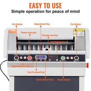 Taglierina Elettroidraulica Professionale per Carta, Spessore di Taglio 1.57/40mm, Larghezza di Taglio 18/457.2mm - Product Image 3