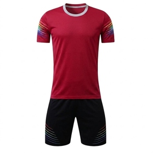 Venta Directa de Fábrica, Uniformes de Fútbol Transpirables para Hombre y Mujer, Logotipo Frontal Personalizado, Servicio OEM para Equipos, 100% Poliéster - Product Image 2