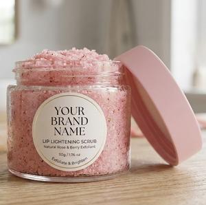 Exfoliante Labial Aclarante Orgánico con Manteca de Karité para Reparación de Labios Pigmentados, Tratamiento Labial de Marca Privada al por Mayor OEM - Product Image 1