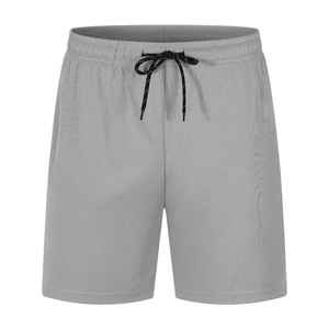 Shorts Bermuda en coton noir uni pour homme avec cordon de serrage à la taille, vêtements décontractés - Product Image 4