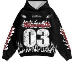 Sweat à capuche d'hiver pour homme de haute qualité, personnalisé, en coton lourd avec impression numérique, logo personnalisé - Vente en gros, fabriqué au Pakistan - Product Image 1