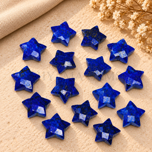 Pierre précieuse en lapis-lazuli en forme d'étoile, facettée, 10 mm, en vrac, pour la fabrication de bijoux en gros, la création de pendentifs DIY, les fournitures d'artisanat et les pierres - Product Image 4
