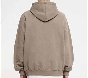 Sweat à capuche zippé pour homme, 100% coton molletonné, coupe ample, hiver, logo personnalisé - Product Image 4