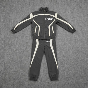 Ensemble de survêtement pour homme High Street, coupe-vent écologique, léger, résistant au vent, séchage rapide, taille ajustable, pantalon long - Product Image 5