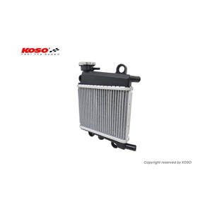 Radiador de Refrigeración para Motocicleta KOSO de Aluminio Plateado, Actualización para Yamaha NMAX AEROX GRYPHUS MMBCU JETSL DRGBT Scooter - Product Image 3