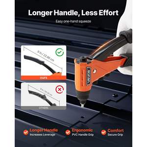 Kit de Remachadora Manual de Alta Resistencia, 200 Remaches Ciegos, 4 Puntas Intercambiables, 4 Brocas, Herramienta de Transporte, Reparación de Automóviles - Product Image 4