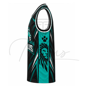 Camiseta de Baloncesto para Hombre al por Mayor, Unisex, Transpirable, Ecológica, Sublimada, de Poliéster, Uniforme Personalizado para Equipo - Product Image 3