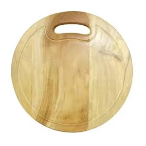 Tabla de cortar de bambú ecológica personalizada de doble cara con asa para cocina - Product Image 3