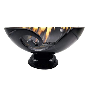 Bol rond en corne d'ange fait main de luxe, élégant et décoratif, pour servir à la table, par Tradebyd - Product Image 3