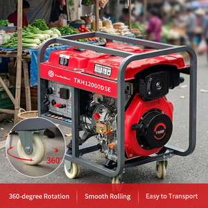 Groupe électrogène diesel portable TieKeHan haute efficacité, 9 kW 11,25 kVA, entraîné par moteur diesel, prix de gros - Product Image 4