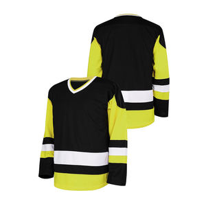 Camiseta de Hockey sobre Hielo Blanca al por Mayor, Personalizable con Sublimación, Camisetas de Entrenamiento de Manga Larga, Ajuste Holgado, Ropa Deportiva - Product Image 3